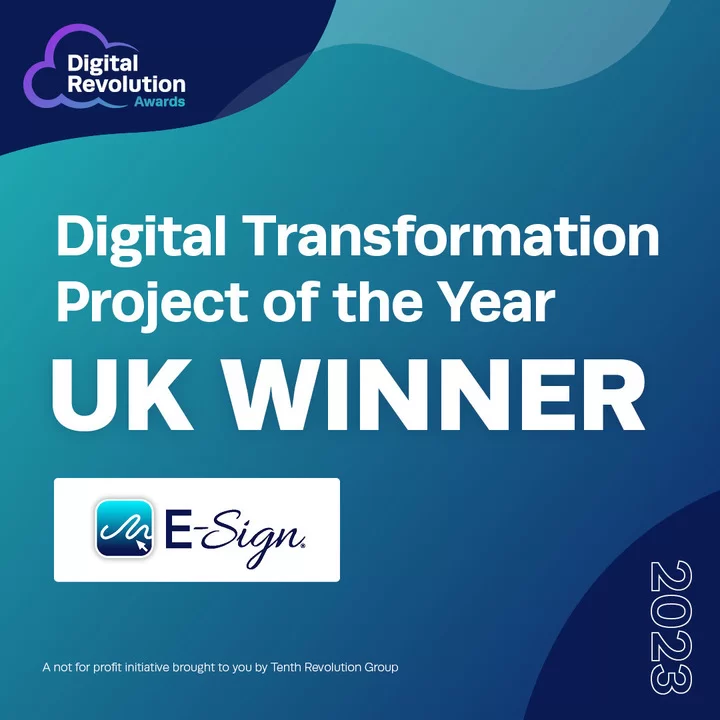 eSign Digital Winner UK