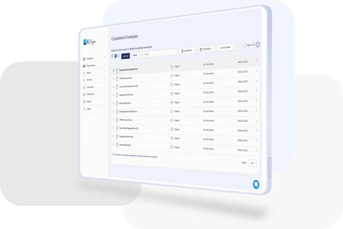 esign document management