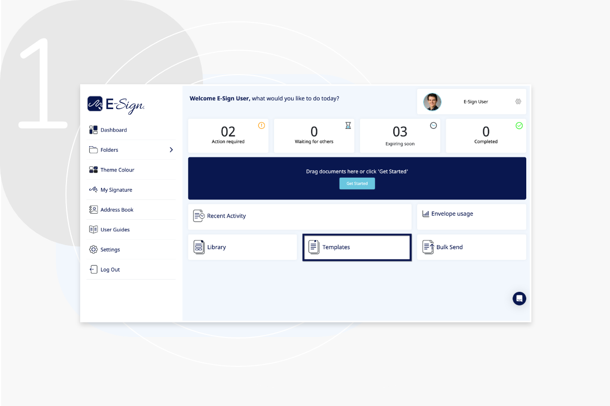 Creating and Saving Documents Templates with E-Sign