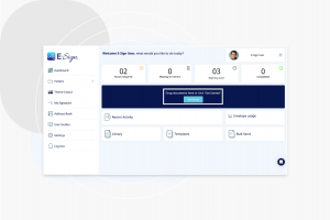 creating an e-signature step 1 