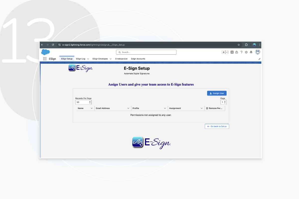 Install eSign Salesforce Step 13