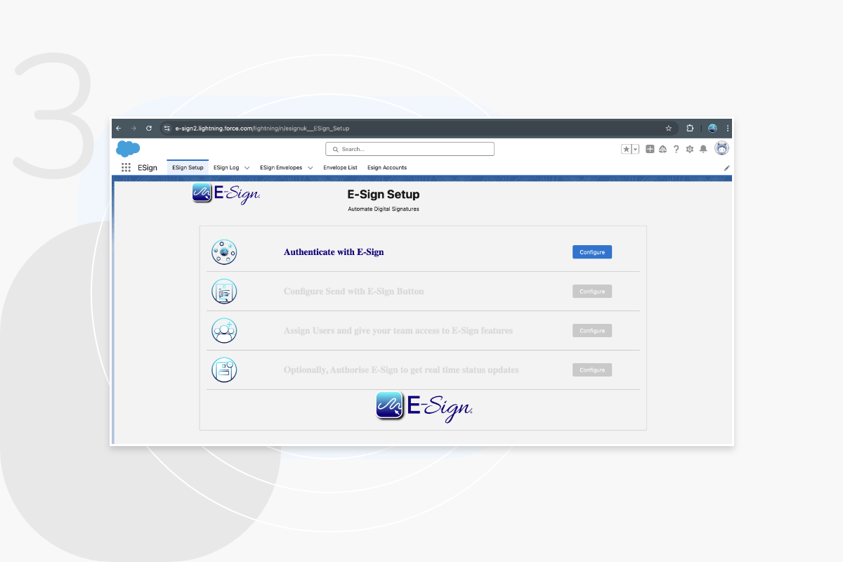 Install eSign Salesforce Step 3