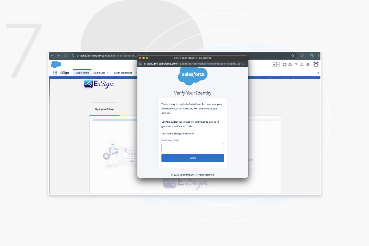 Install eSign Salesforce Step 7